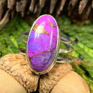 Celtic Mystic Ring, Turquoise Jewelry, Celtic Ring, Purple Jewelry, Celtic Jewelry, Anniversary Gift, Wiccan Jewelry, Wife Gift