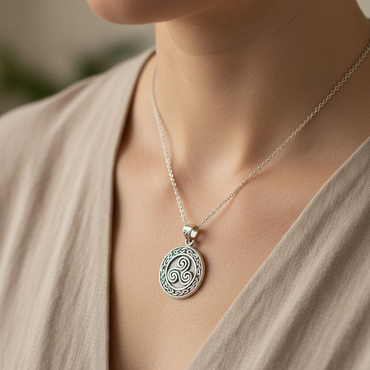 Ancient Spirit Celtic Spiral Necklace 07