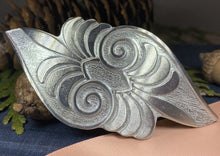 Load image into Gallery viewer, Celtic Blossom Hair Clip, Celtic Barrette, Irish Jewelry, Celtic Spiral Clip, Friendship Gift, Celtic Hair Slide, Norse Jewelry, Irish Gift