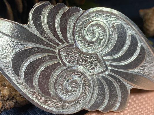Celtic Blossom Hair Clip, Celtic Barrette, Irish Jewelry, Celtic Spiral Clip, Friendship Gift, Celtic Hair Slide, Norse Jewelry, Irish Gift