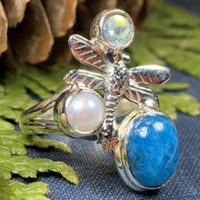 Load image into Gallery viewer, Dragonfly Ring, Celtic Jewelry, Nature Ring, Outlander Jewelry, Girlfriend Gift, Anniversary Gift, Friendship Gift, Mom Gift, Sister Gift