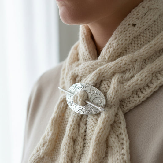 Celtic Scarf Ring, Scotland Jewelry, Irish Jewelry, Celtic Jewelry, Outlander Jewelry, Celtic Spiral Jewelry, Sister Gift, Scarf Slide