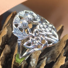 Load image into Gallery viewer, Thistle Ring, Celtic Jewelry, Scotland Jewelry, Flower Jewelry, Outlander Jewelry, Nature Ring, Thistle Jewelry, Mom Gift, Wife Gift

