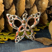 Load image into Gallery viewer, Butterfly Necklace, Celtic Jewelry, Trinity Knot Jewelry, Sister Necklace, Mom Gift, Friendship Gift, Nature Jewelry, Scotland Jewelry
