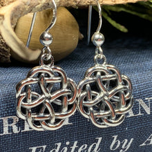 Load image into Gallery viewer, Celtic Knot Earrings, Irish Jewelry, Trinity Knot Earrings, Mom Gift, Anniversary Gift, Scotland Jewelry, Wife Gift, Triquetra Jewelry