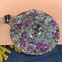 Load image into Gallery viewer, Wine God Necklace, Bacchus Pendant, Celtic Jewelry, Wine Jewelry, Anniversary Gift, Wiccan Jewelry, Pagan Jewelry, Mythical Jewelry, Grapes