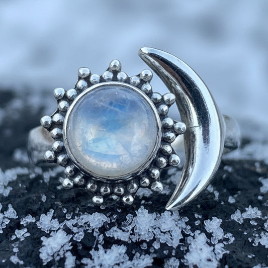 Bella Luna Crescent Moon Ring — view 9