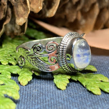 Load image into Gallery viewer, Celtic Knot Ring, Celtic Jewelry, Irish Jewelry, Amethyst Ring, Irish Ring, Irish Dance Gift, Anniversary Gift, Bridal Ring, Wiccan Gift