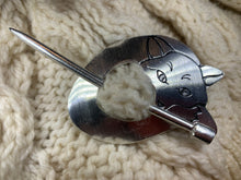 Load image into Gallery viewer, Cozy Fox Scarf Ring, Scotland Jewelry, Irish Jewelry, Celtic Jewelry, Outlander Jewelry, Celtic Spiral Jewelry, Sister Gift, Scarf Slide