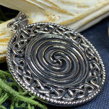 Load image into Gallery viewer, Celtic Spiral Necklace, Celtic Jewelry, Irish Jewelry, Scotland Jewelry, Norse Jewelry, Wiccan Jewelry, Pagan Jewelry, Druid Jewelry