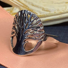 Load image into Gallery viewer, Tree of Life Ring, Celtic Jewelry, Irish Jewelry, Norse Jewelry, Irish Gift, Tree Ring, Anniversary Gift, Bridal Jewelry, Sweet 16 Gift