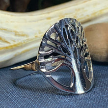 Load image into Gallery viewer, Tree of Life Ring, Celtic Jewelry, Irish Jewelry, Norse Jewelry, Irish Gift, Tree Ring, Anniversary Gift, Bridal Jewelry, Sweet 16 Gift