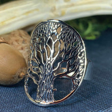 Load image into Gallery viewer, Tree of Life Ring, Celtic Jewelry, Irish Jewelry, Norse Jewelry, Irish Gift, Tree Ring, Anniversary Gift, Bridal Jewelry, Sweet 16 Gift