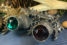 Load image into Gallery viewer, Thistle Brooch, Celtic Pin, Scotland Jewelry, Anniversary Gift, Scotland Brooch, Celtic Jewelry, Kilt Pin, Tartan Pin, Wiccan Pin