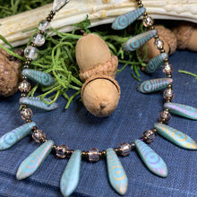 Load image into Gallery viewer, Peacock Crystal Necklace, Gemstone Jewelry, Garnet Jewelry, Teacher Gift, Sister Gift, Girlfriend Gift, Mom Gift, Wife Gift, Yoga Gift