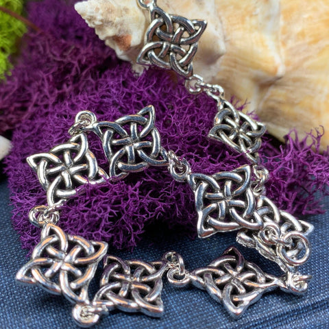 Load image into Gallery viewer, Celtic Knot Bracelet, Celtic Jewelry, Outlander Jewelry, Irish Jewelry, Bridal Jewelry, Scotland Jewelry, Anniversary Gift, Girlfriend Gift