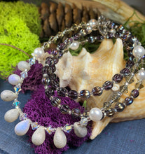 Load image into Gallery viewer, Celtic Dawn Crystal Necklace, Gemstone Jewelry, Pearl Jewelry, Teacher Gift, Sister Gift, Girlfriend Gift, Mom Gift, Wife Gift, Yoga Gift