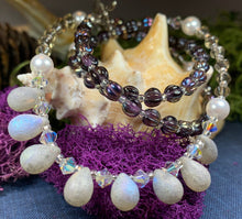 Load image into Gallery viewer, Celtic Dawn Crystal Necklace, Gemstone Jewelry, Pearl Jewelry, Teacher Gift, Sister Gift, Girlfriend Gift, Mom Gift, Wife Gift, Yoga Gift