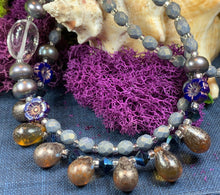 Load image into Gallery viewer, Celtic Twilight Crystal Necklace, Gemstone Jewelry, Boho Jewelry, Teacher Gift, Sister Gift, Girlfriend Gift, Mom Gift, Wife Gift, Yoga Gift