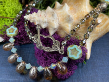 Load image into Gallery viewer, Lotus Dawn Crystal Necklace, Gemstone Jewelry, Boho Jewelry, Teacher Gift, Sister Gift, Girlfriend Gift, Mom Gift, Wife Gift, Yoga Gift