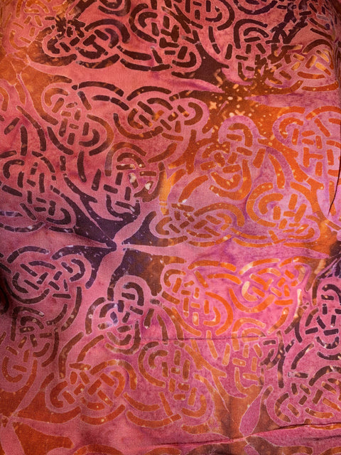 Load image into Gallery viewer, Celtic Scarf, Batik Scarf, Celtic Wrap, Celtic Knot Gift, Teacher Gift, Mom Gift, Sister Gift, Wife Gift, Irish Gift, Colorful Scarf
