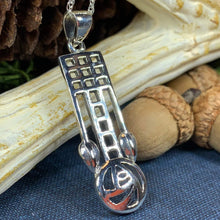 Load image into Gallery viewer, Mackintosh Rose Necklace, Scotland Jewelry, Celtic Jewelry, Rose Jewelry, Art Deco Pendant, Anniversary Gift, Scottish Necklace, Wife Gift