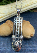 Load image into Gallery viewer, Mackintosh Rose Necklace, Scotland Jewelry, Celtic Jewelry, Rose Jewelry, Art Deco Pendant, Anniversary Gift, Scottish Necklace, Wife Gift