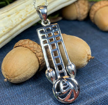 Load image into Gallery viewer, Mackintosh Rose Necklace, Scotland Jewelry, Celtic Jewelry, Rose Jewelry, Art Deco Pendant, Anniversary Gift, Scottish Necklace, Wife Gift