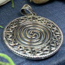 Load image into Gallery viewer, Celtic Spiral Necklace, Celtic Jewelry, Irish Jewelry, Scotland Jewelry, Norse Jewelry, Wiccan Jewelry, Pagan Jewelry, Druid Jewelry