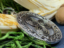 Load image into Gallery viewer, Celtic Spiral Necklace, Celtic Jewelry, Irish Jewelry, Scotland Jewelry, Norse Jewelry, Wiccan Jewelry, Pagan Jewelry, Druid Jewelry