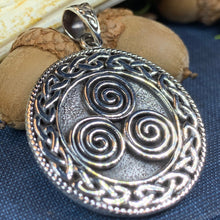 Load image into Gallery viewer, Celtic Spiral Necklace, Celtic Jewelry, Irish Jewelry, Scotland Jewelry, Norse Jewelry, Wiccan Jewelry, Pagan Jewelry, Druid Jewelry