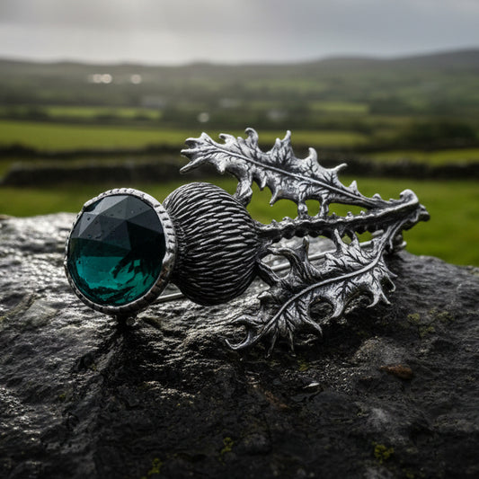 Thistle Brooch, Celtic Pin, Scotland Jewelry, Anniversary Gift, Scotland Brooch, Celtic Jewelry, Kilt Pin, Tartan Pin, Wiccan Pin