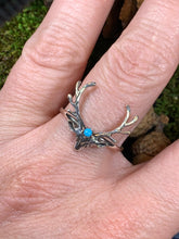 Load image into Gallery viewer, Stag Ring, Scotland Jewelry, Scottish Stag, Hunter Gift, Nature Jewelry, Pagan Jewelry, Wiccan Jewelry, Animal Jewelry, Deer Ring