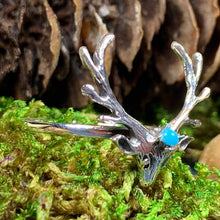 Load image into Gallery viewer, Stag Ring, Scotland Jewelry, Scottish Stag, Hunter Gift, Nature Jewelry, Pagan Jewelry, Wiccan Jewelry, Animal Jewelry, Deer Ring