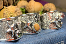 Load image into Gallery viewer, Starfish Ring, Celtic Jewelry, Nautical Ring, Beach Lover Jewelry, Opal Jewelry, Anniversary Gift, Sister Gift, Mom Gift, Sea Star Ring