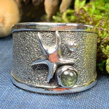 Load image into Gallery viewer, Starfish Ring, Celtic Jewelry, Nautical Ring, Beach Lover Jewelry, Opal Jewelry, Anniversary Gift, Sister Gift, Mom Gift, Sea Star Ring