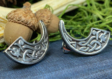 Load image into Gallery viewer, Celtic Dragon Earrings, Irish Jewelry, Scotland Jewelry, Celtic Knot Jewelry, Viking Post Earrings, Anniversary Gift, Wiccan Jewelry