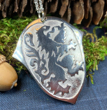 Load image into Gallery viewer, Lion of Scotland Necklace, Lion Jewelry, Animal Jewelry, Scotland Jewelry, Celtic Jewelry, Pagan Jewelry, Man Gift, Anniversary Gift