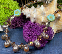 Load image into Gallery viewer, Golden Lotus Crystal Necklace, Gemstone Jewelry, Boho Jewelry, Teacher Gift, Sister Gift, Girlfriend Gift, Mom Gift, Wife Gift, Yoga Gift