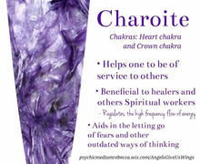 Load image into Gallery viewer, Purple Romance Ring, Celtic Jewelry, Charoite Jewelry, Goddess Jewelry, Boho Ring, Wiccan Jewelry, Anniversary Gift, Mom Gift, Wife Gift