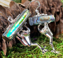 Load image into Gallery viewer, Abalone Frog Earrings 03
