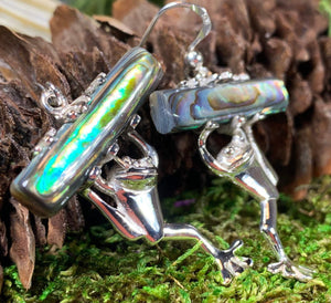 Abalone Frog Earrings 03
