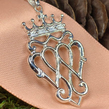 Load image into Gallery viewer, Luckenbooth Necklace, Scotland Jewelry, Outlander Jewelry, Bridal Jewelry, Thistle Pendant, Mom Gift, Anniversary Gift, Celtic Jewelry