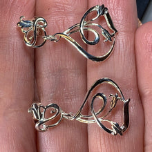 Load image into Gallery viewer, Bluebell Earrings, Anniversary Gift, Scotland Jewelry, Flower Jewelry, Celtic Jewelry, Nature Jewelry, Scottish Jewelry, Flower Earrings