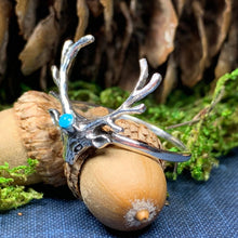 Load image into Gallery viewer, Stag Ring, Scotland Jewelry, Scottish Stag, Hunter Gift, Nature Jewelry, Pagan Jewelry, Wiccan Jewelry, Animal Jewelry, Deer Ring