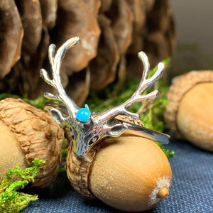 Stag Ring, Scotland Jewelry, Scottish Stag, Hunter Gift, Nature Jewelry, Pagan Jewelry, Wiccan Jewelry, Animal Jewelry, Deer Ring