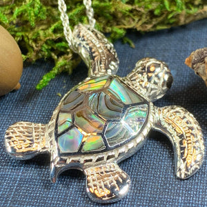 Abalone Turtle Necklace 05
