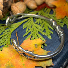 Load image into Gallery viewer, Celtic Knot Bracelet, Celtic Jewelry, Irish Bangle Bracelet, Scotland Jewelry, Ireland Jewelry, Celtic Cuff, Wife Gift, Girlfriend Gift