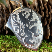 Load image into Gallery viewer, Lion of Scotland Necklace, Lion Jewelry, Animal Jewelry, Scotland Jewelry, Celtic Jewelry, Pagan Jewelry, Man Gift, Anniversary Gift