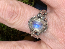 Load image into Gallery viewer, Celtic Vines Ring, Celtic Jewelry, Irish Jewelry, Celtic Knot Jewelry, Nature Jewelry, Anniversary Gift, Moonstone Ring, Wiccan Jewelry